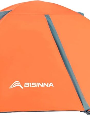 BISINNA 2/4 Person Camping Tent Lightweight Waterproof Backpacking Tent | Easy Setup Windproof Two Doors Double Layer with Rainfly Aluminum Pole Compact Outdoor Tent for Family Camping Hunting Hiking